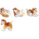 Lot de 4 figurines chien Beagle