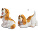 Lot de 2 figurines bébé chien Basset