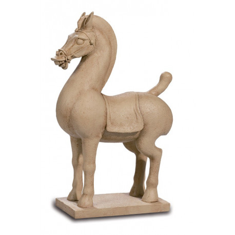 Reproduction : Statuette Cheval Han - 18 cm